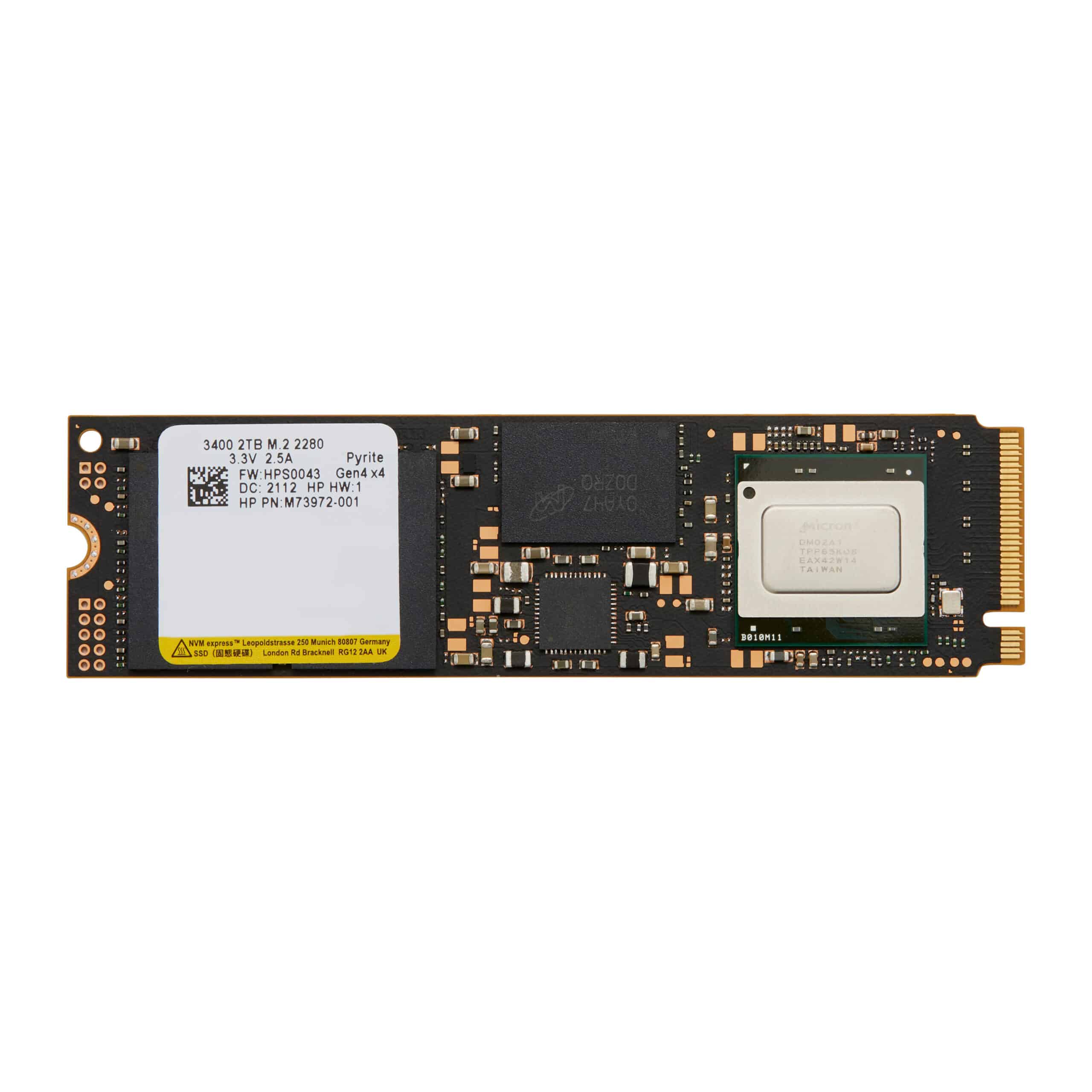 HP 2TB PCIe-4x4 NVMe TLC M.2 solid-state drive
