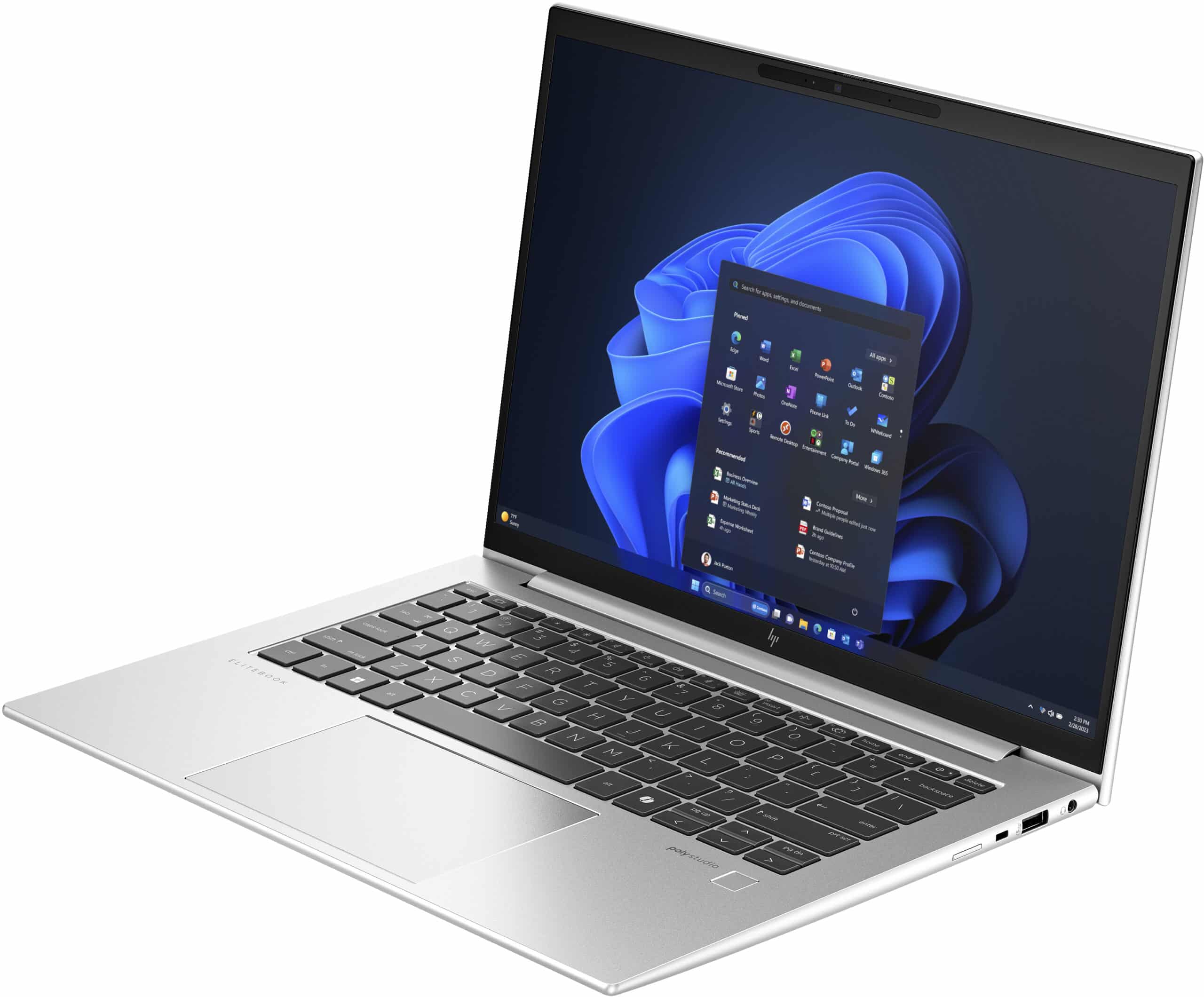 HP EliteBook 840 G11 Intel Core Ultra 5 125U Laptop 35,6 cm (14") WUXGA 16 GB DDR5-SDRAM 512 GB SSD Wi-Fi 6E (802.11ax) Windows 11 Pro AI PC Zilver - Afbeelding 2