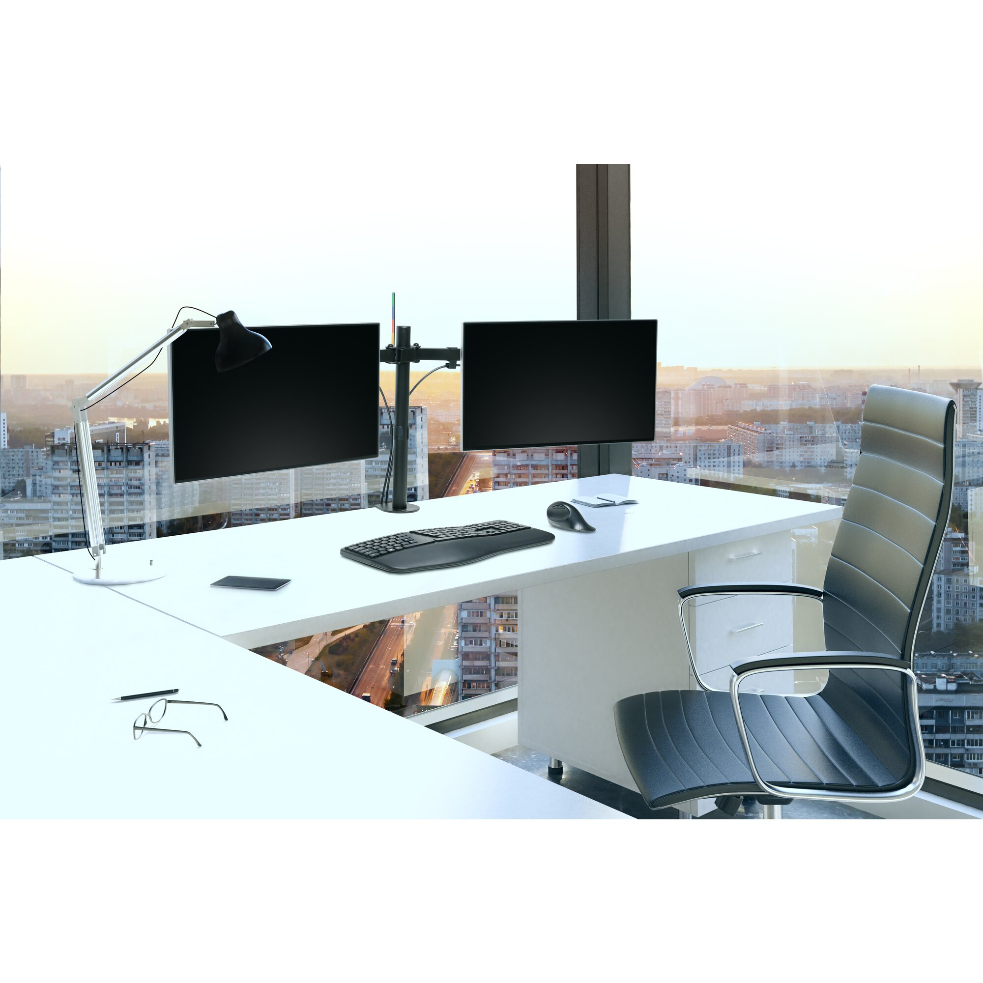 Kensington SmartFit Ergo Ergo Dual Extended Monitor Arm - Afbeelding 5