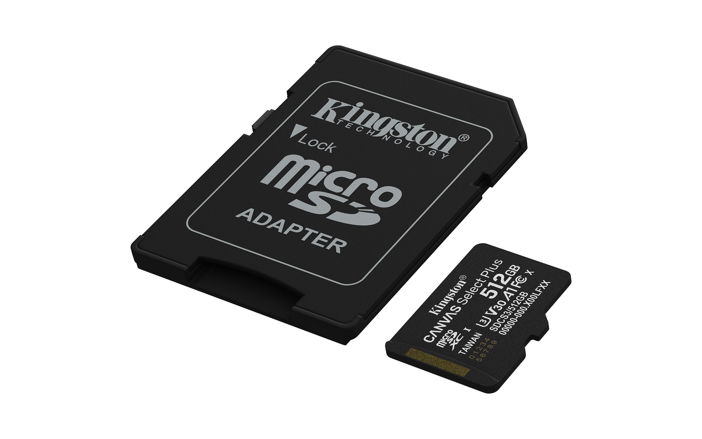 Kingston Technology 512GB microSDXC Canvas Select Plus Gen3 150MB/s A1 kaart + adapter - Afbeelding 2