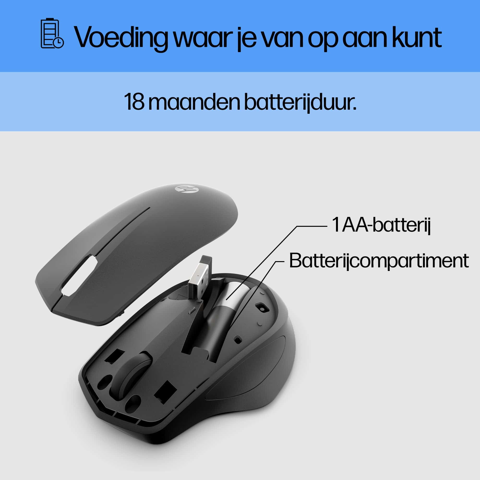 HP 280 Silent Wireless Mouse - Afbeelding 6