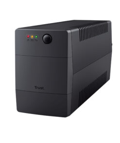 Trust Paxxon 800VA UPS - Noodstroomvoorziening – 2 stopcontacten – 480W capaciteit – Zwart Stekkerdoos