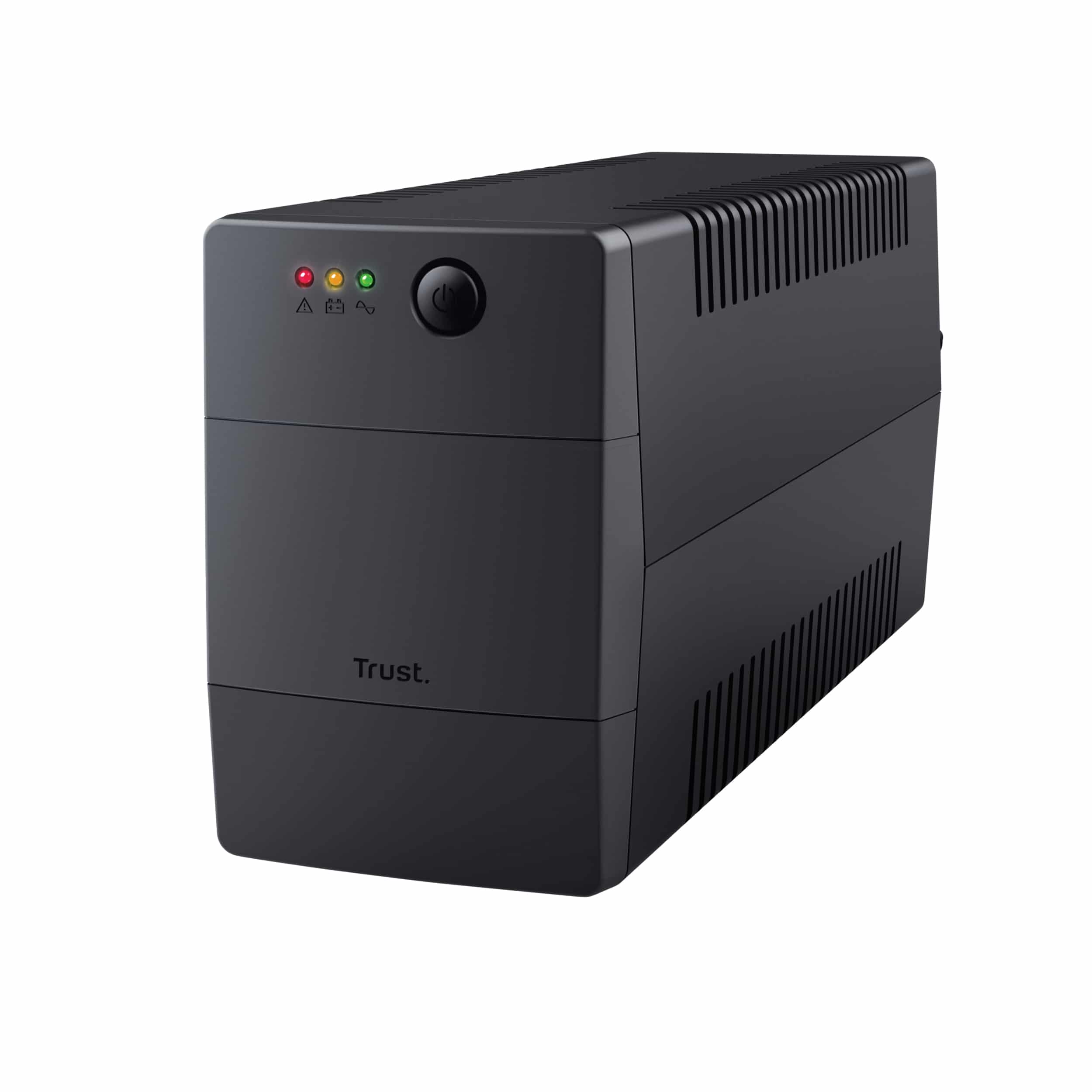 Trust Paxxon 800VA UPS - Noodstroomvoorziening – 2 stopcontacten – 480W capaciteit – Zwart Stekkerdoos