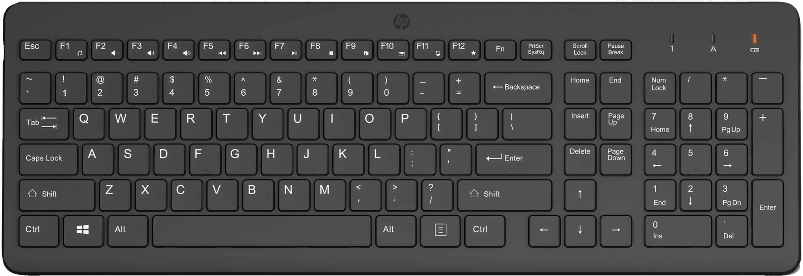 HP 225 WL KBD toetsenbord Universeel RF Draadloos Zwart