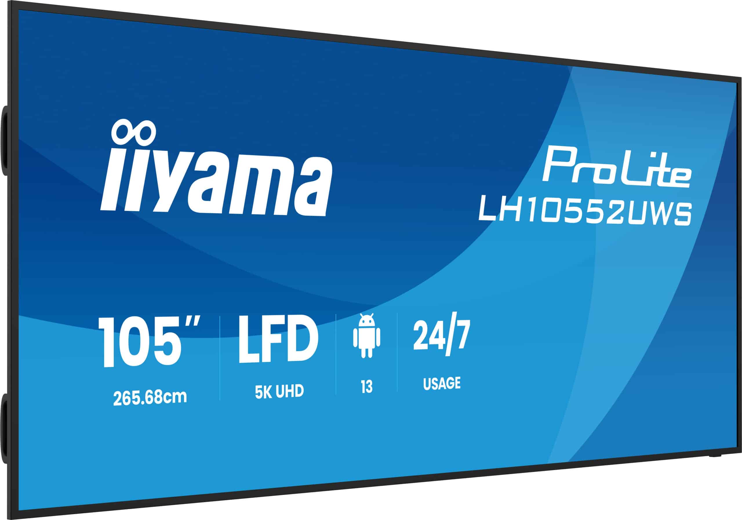 iiyama LH10552UWS-B1AG beeldkrant Kiosk-ontwerp 2,66 m (104.6") Wifi 500 cd/m² UltraWide 5K HD Type processor Android 24/7 - Afbeelding 6