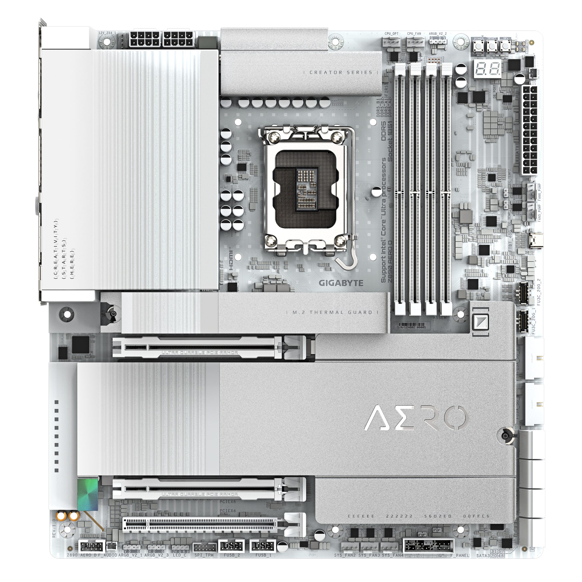 GIGABYTE Z890 AERO D moederbord Intel Z890 LGA 1851 (Socket V1) Verlengd ATX - Afbeelding 2
