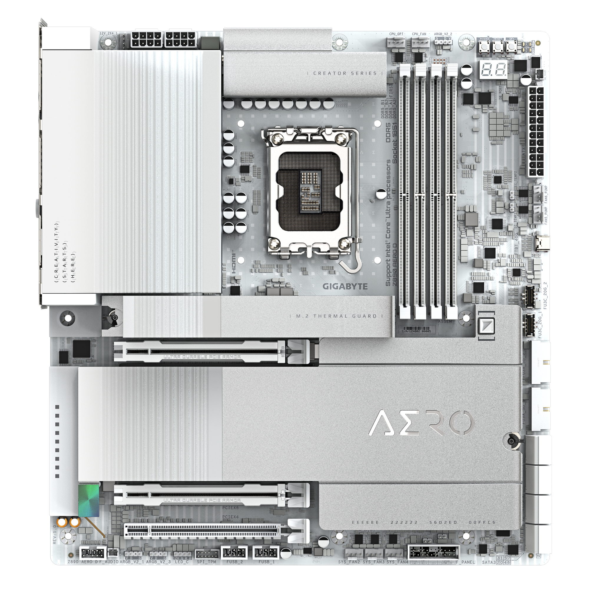GIGABYTE Z890 AERO D moederbord Intel Z890 LGA 1851 (Socket V1) Verlengd ATX - Afbeelding 2