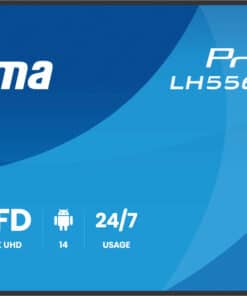 iiyama LH5564UHS-B1AG beeldkrant Digitale signage flatscreen 139,7 cm (55") Wifi 500 cd/m² 4K Ultra HD Zwart Type processor Android 24/7 - Afbeelding 2