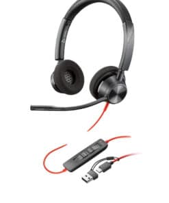 HP Poly Blackwire 3320 Stereo USB-C Headset + USB-C/A adapter - Afbeelding 5