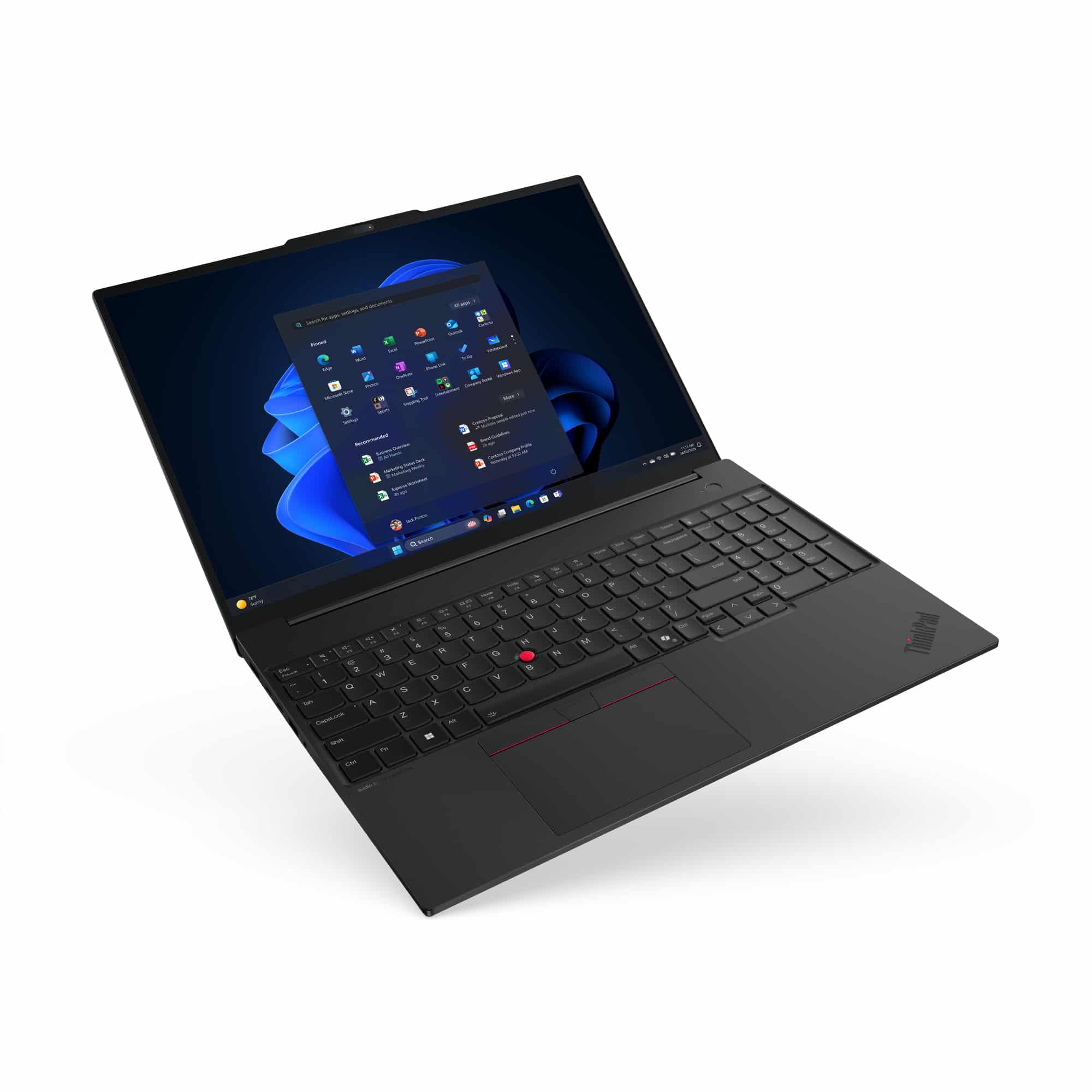 Lenovo ThinkPad E16 Gen 3 (Intel) Intel Core Ultra 7 255H Laptop 40,6 cm (16") WUXGA 16 GB DDR5-SDRAM 512 GB SSD Wi-Fi 6E (802.11ax) Windows 11 Pro Belgisch Zwart - Afbeelding 7