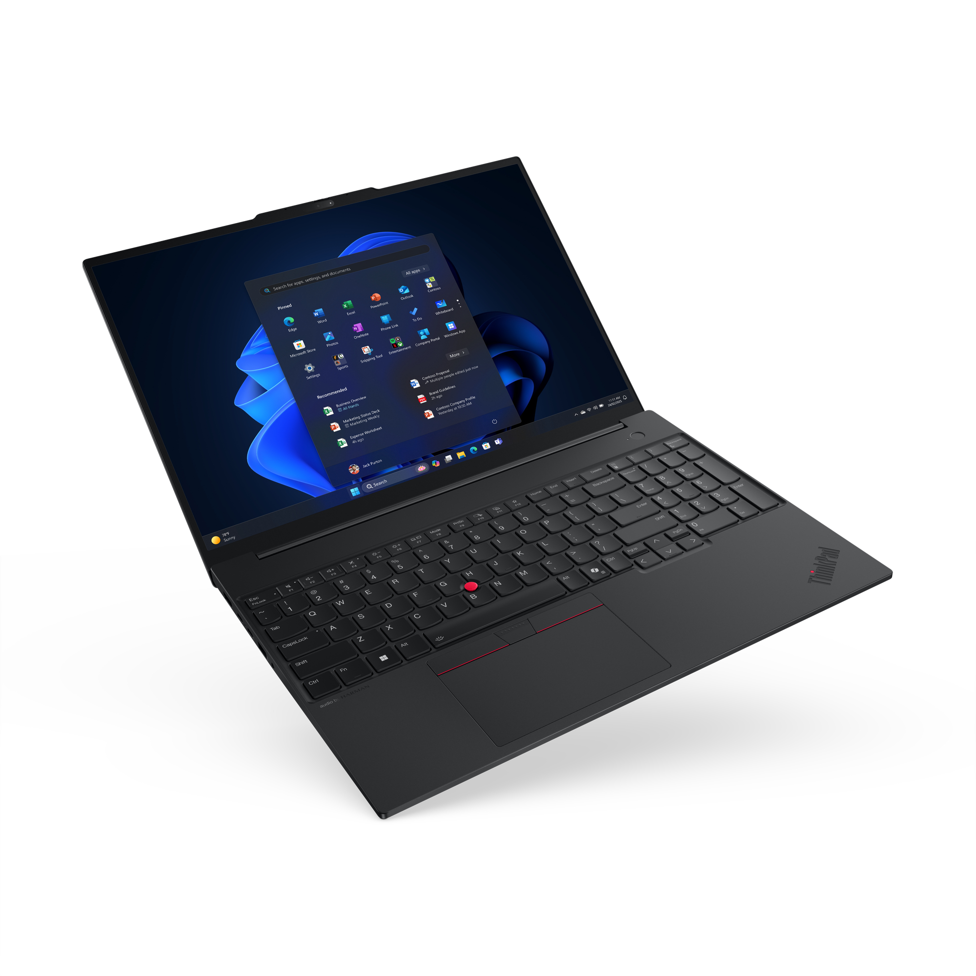 Lenovo ThinkPad E16 Gen 3 (Intel) Copilot+ PC Intel Core Ultra 5 226V Laptop 40,6 cm (16") WUXGA 16 GB LPDDR5x-SDRAM 512 GB SSD Wi-Fi 6E (802.11ax) Windows 11 Pro Belgisch Zwart - Afbeelding 7