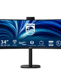 Philips 3000 series 34B2U3600CH/00 computer monitor 86,4 cm (34") 3440 x 1440 Pixels Wide Quad HD LCD Zwart