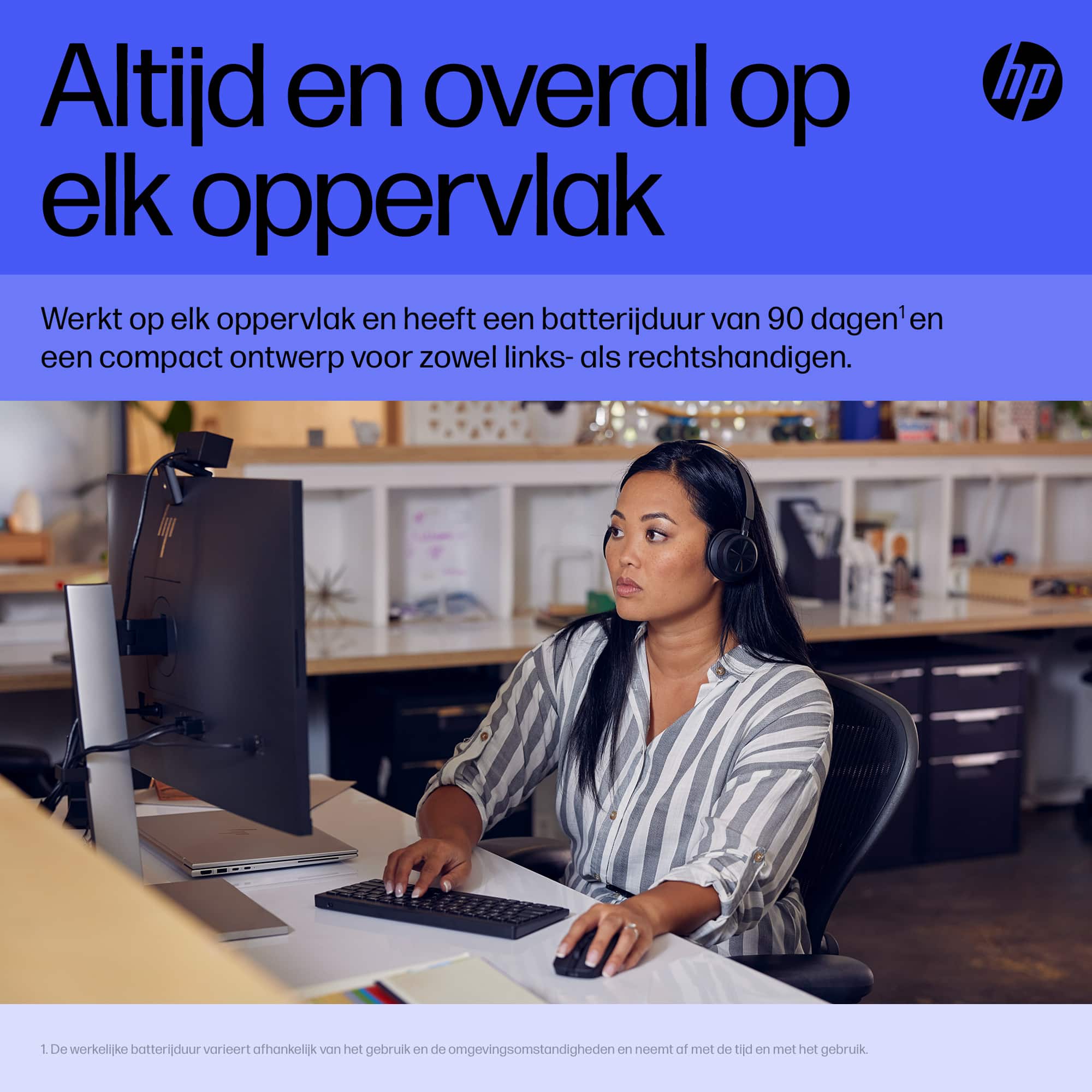 HP 715 oplaadbare muis voor meerdere apparaten - Afbeelding 4