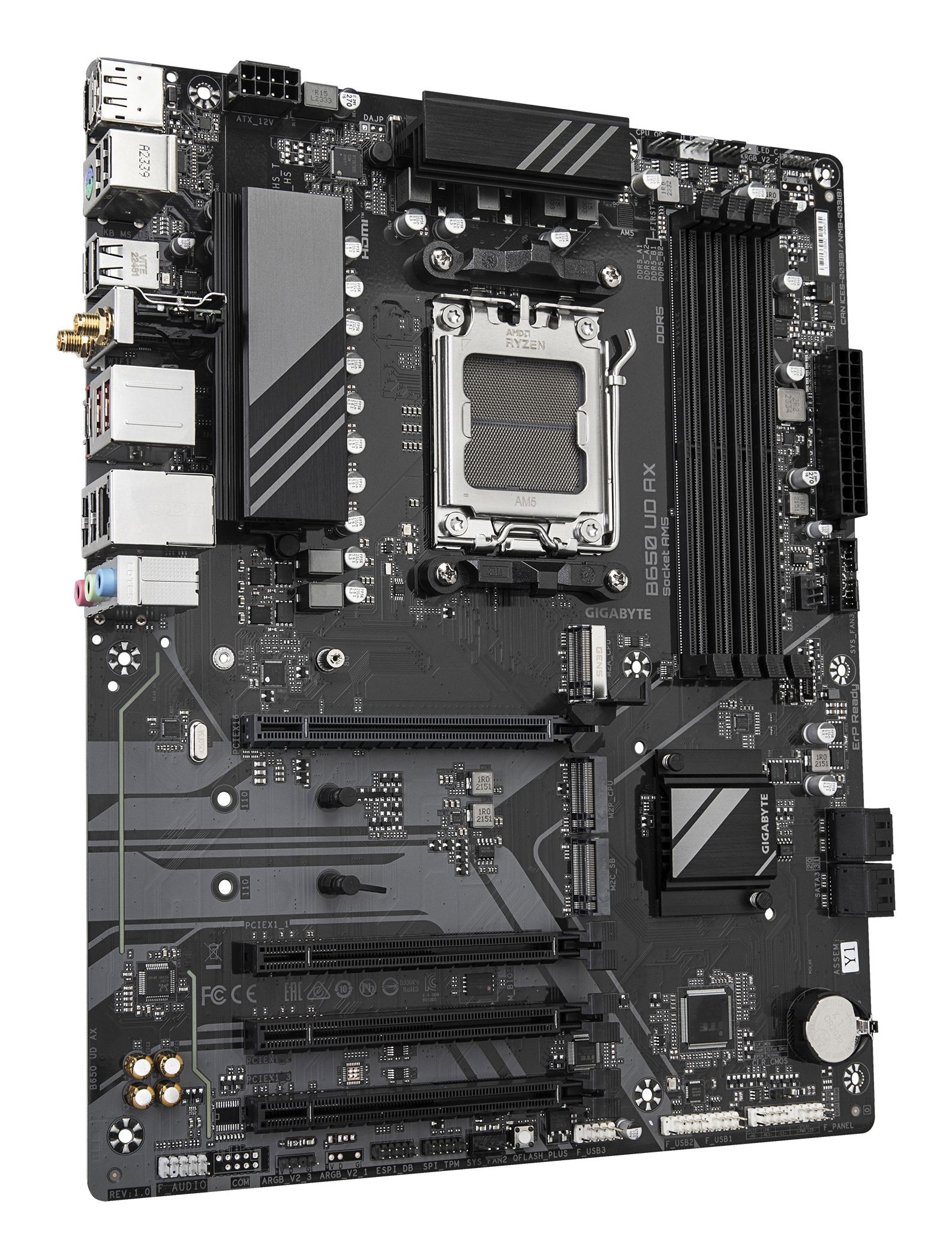 GIGABYTE B650 UD AX moederbord AMD B650 Socket AM5 ATX - Afbeelding 3