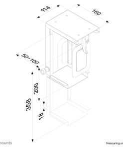 Neomounts CPU-D075BLACK CPU houder - max 10 kg - universeel - Afbeelding 3