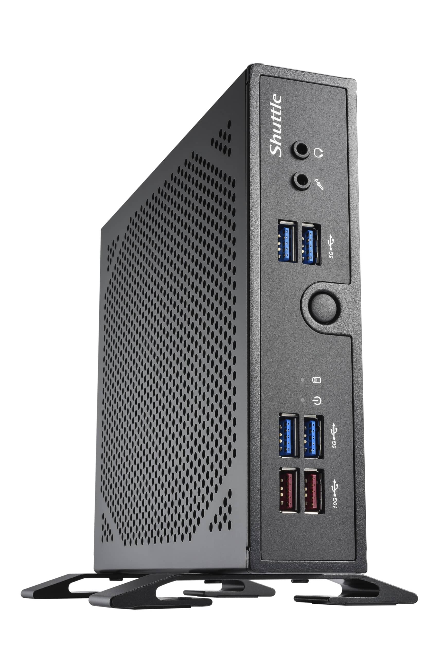 Shuttle XPC slim Barebone DS50U7, i7-1355U, 2x LAN (1x 2.5Gbit,1x 1Gbit), 1xCOM,1xHDMI,1xDP, 1x VGA, ventilatorloos, 24/7 permanent gebruik