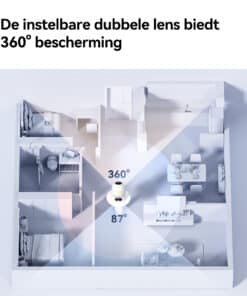 Imou A1 dual Turret IP-beveiligingscamera Buiten 2304 x 1296 Pixels Plafond/bureau - Afbeelding 3