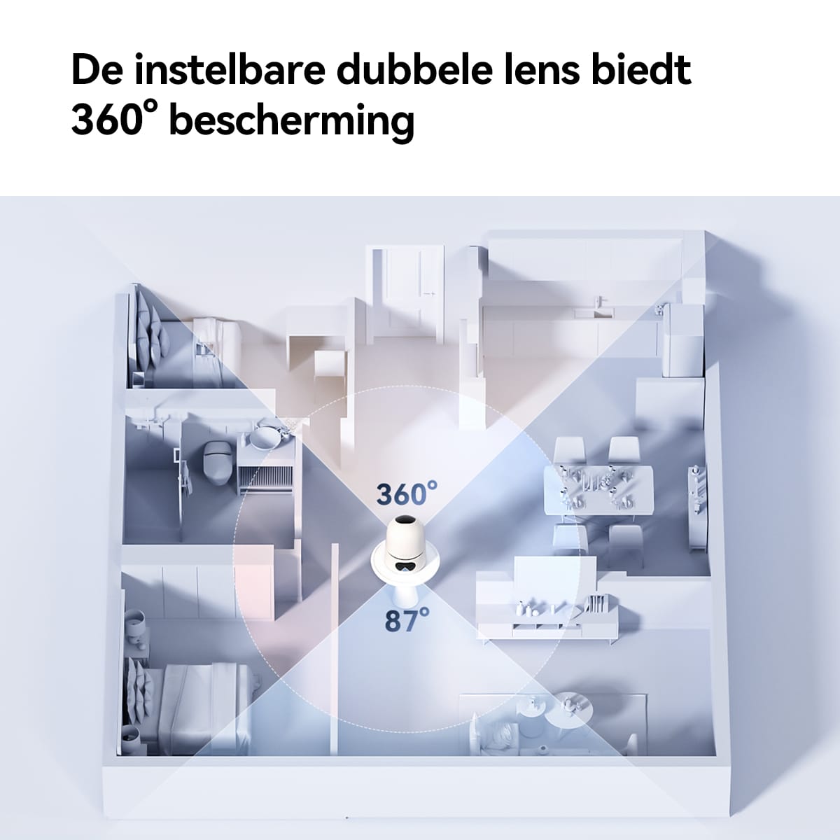 Imou A1 dual Turret IP-beveiligingscamera Buiten 2304 x 1296 Pixels Plafond/bureau - Afbeelding 3