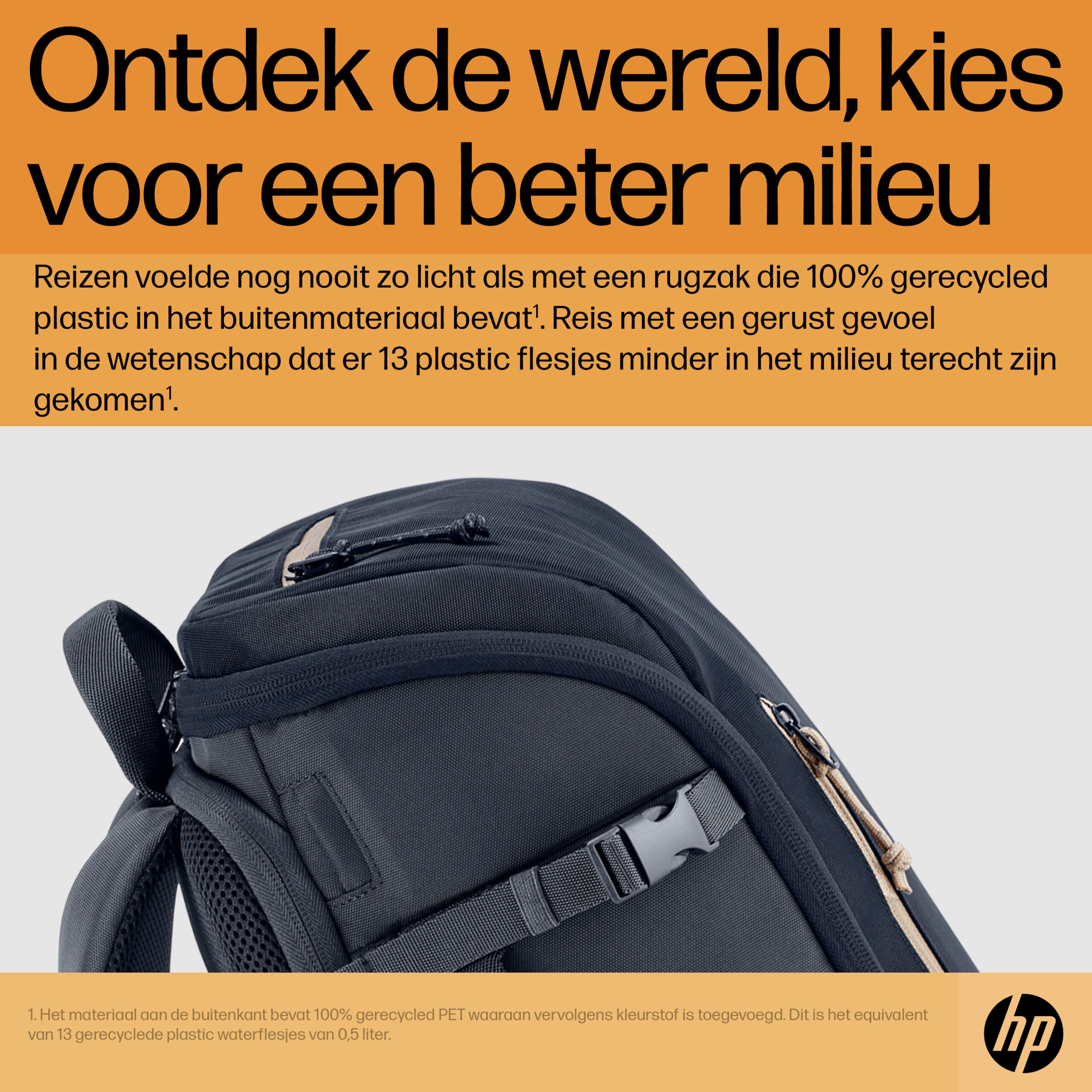 HP Travel 15,6 blauwe laptopbackpack, 25 liter - Afbeelding 4