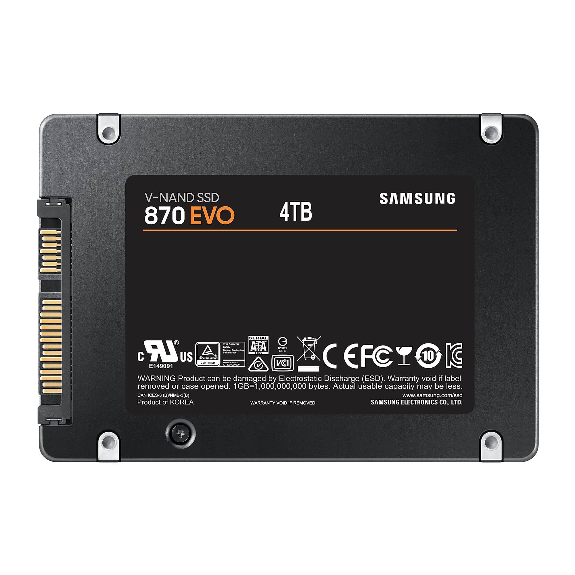 Samsung 870 EVO 4 TB 2.5" SATA III V-NAND MLC