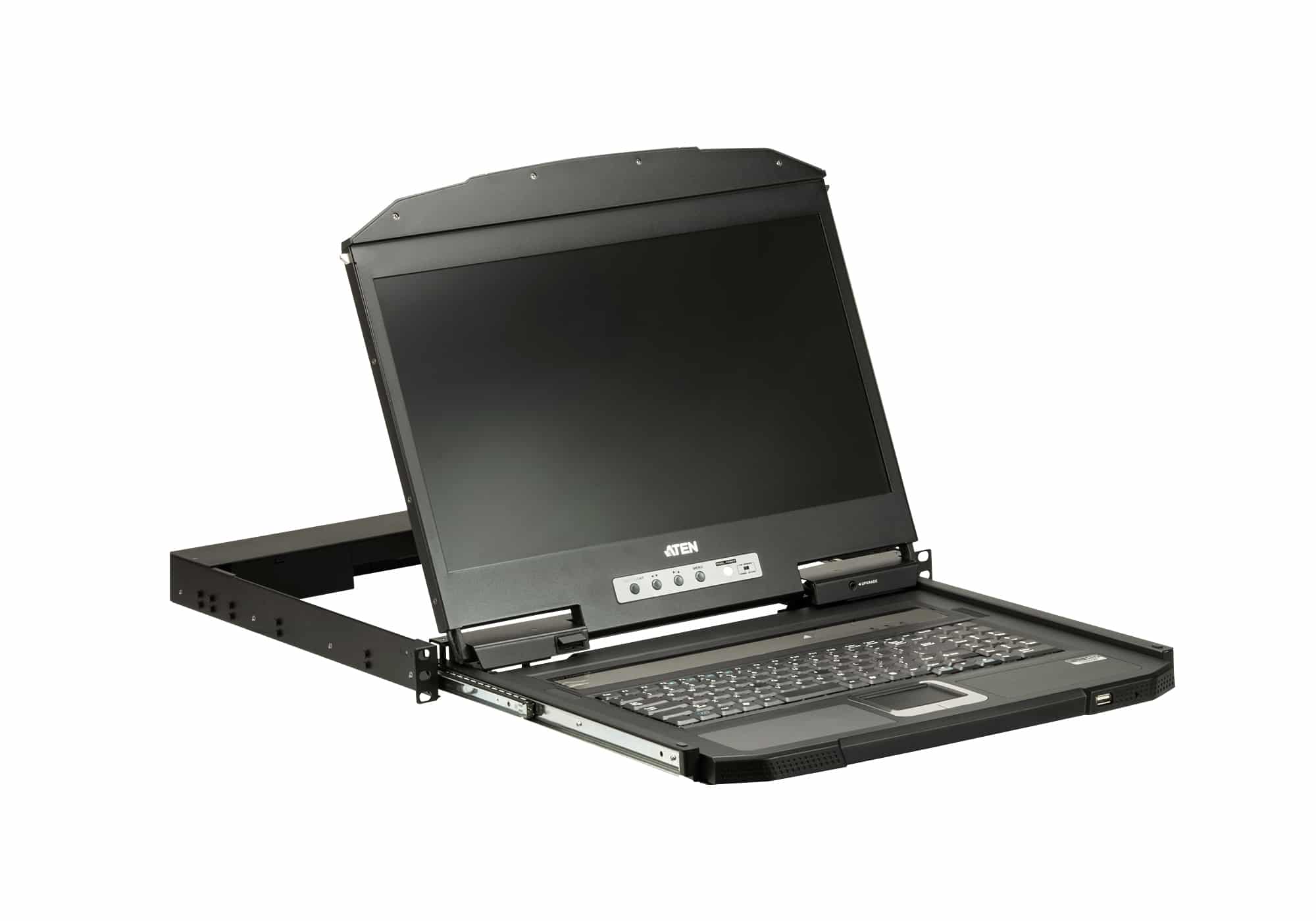 ATEN CL3700NW rack console 47 cm (18.5") 1920 x 1080 Pixels Metaal, Kunststof Zwart 1U - Afbeelding 2