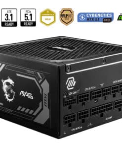 MSI MAG A1000GL PCIE5 power supply unit 1000 W 24-pin ATX ATX Zwart - Afbeelding 4