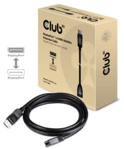 CLUB3D DisplayPort 1.4 HBR3 Extension kabel 8K60Hz M/F 2m/ - Afbeelding 2