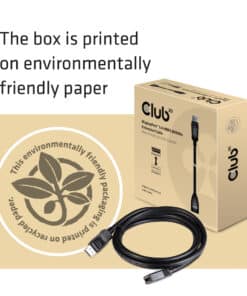 CLUB3D DisplayPort 1.4 HBR3 Extension kabel 8K60Hz M/F 2m/ - Afbeelding 5