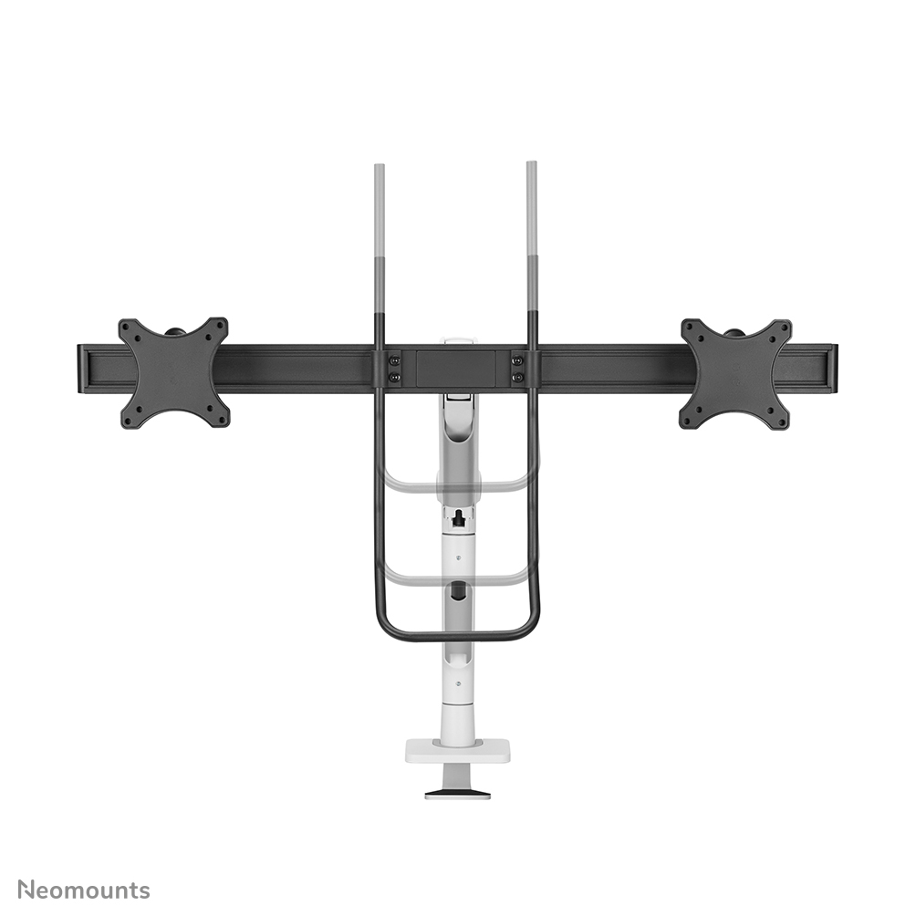 Neomounts DS75S-950WH2 Full-motion desk mount, 2x 17" - 27", 8 kg, 100x100 mm, Black - Afbeelding 8