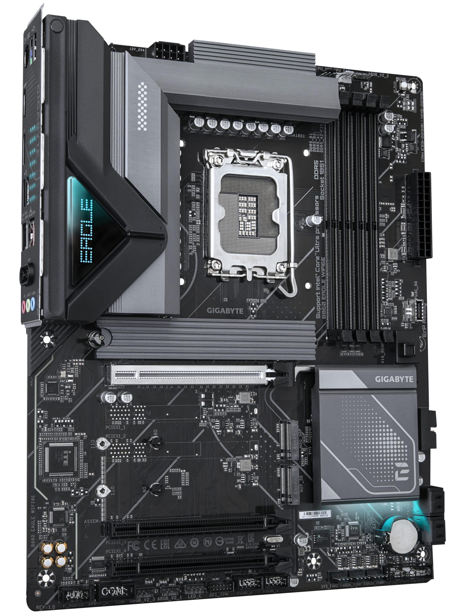 GIGABYTE B860 EAGLE WIFI6E moederbord Intel B860 LGA 1851 (Socket V1) ATX - Afbeelding 3