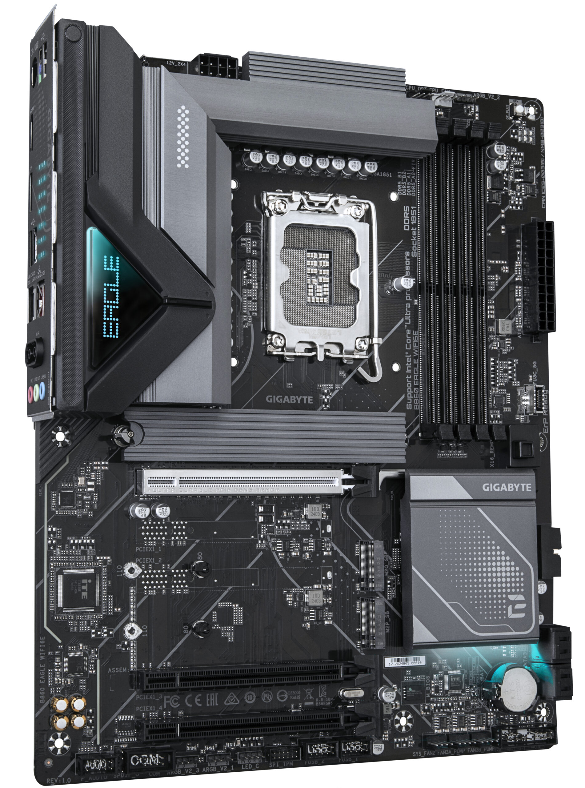 GIGABYTE B860 EAGLE WIFI6E moederbord Intel B860 LGA 1851 (Socket V1) ATX - Afbeelding 3