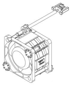 DELL 384-BDVM koelsysteem voor computers Computer behuizing Ventilator