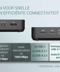 i-tec USB-C DP Dual HDMI Docking Station with Power Delivery 100 W + Universal Charger 100W - Afbeelding 6