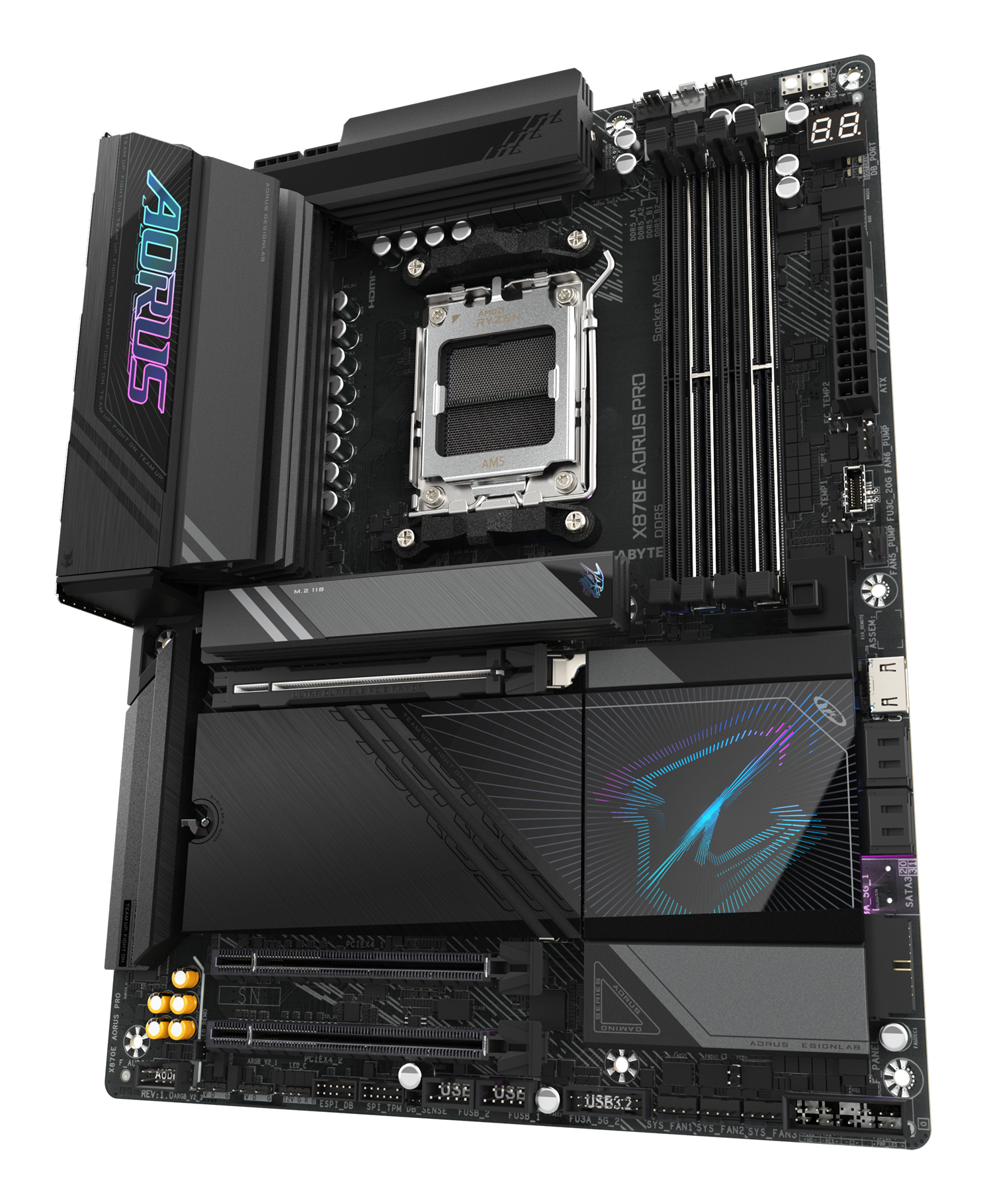 GIGABYTE X870E AORUS PRO moederbord AMD X870E Socket AM5 ATX - Afbeelding 4
