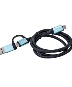 i-tec C31USBCACBL USB-kabel USB 3.2 Gen 1 (3.1 Gen 1) 1 m USB C 10 Gbit/s Zwart, Blauw - Afbeelding 2