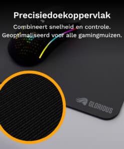 Glorious Gaming GLO-MP2-CLTH-EGL-LE-BLK muismat Game-muismat Zwart - Afbeelding 2