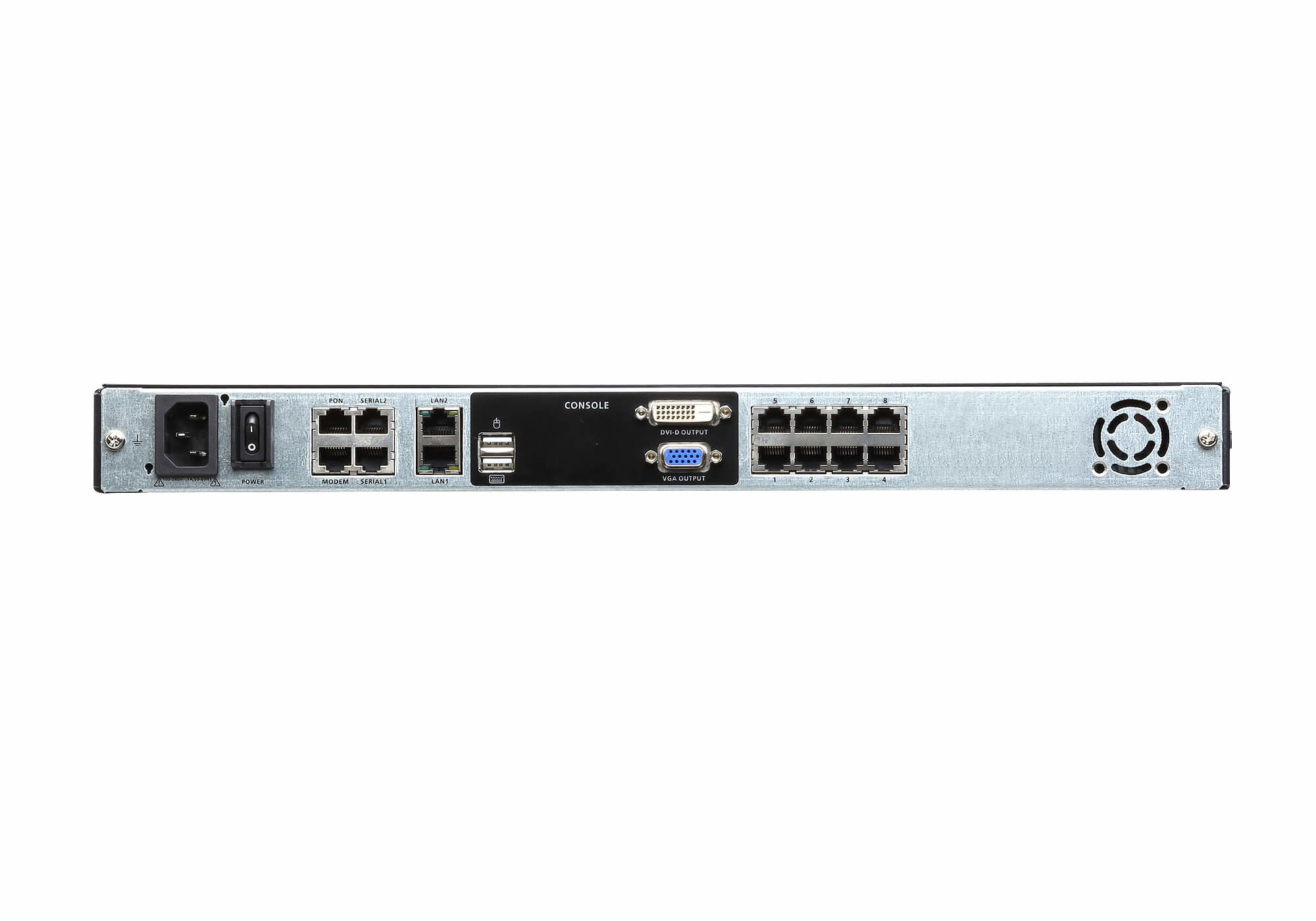 ATEN KL1108VN rack console 48,3 cm (19") 1280 x 1024 Pixels Metaal Zwart 1U