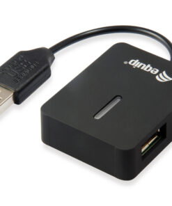 Equip 128952 interface hub USB 2.0 480 Mbit/s Zwart
