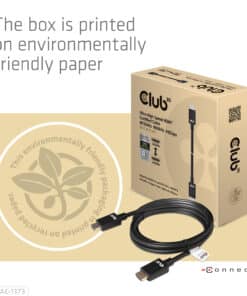 CLUB3D Ultra High Speed HDMI™2.1 gecertificeerde kabel 4K120Hz, 8K60Hz 48Gbps M/V 3 meter - Afbeelding 2