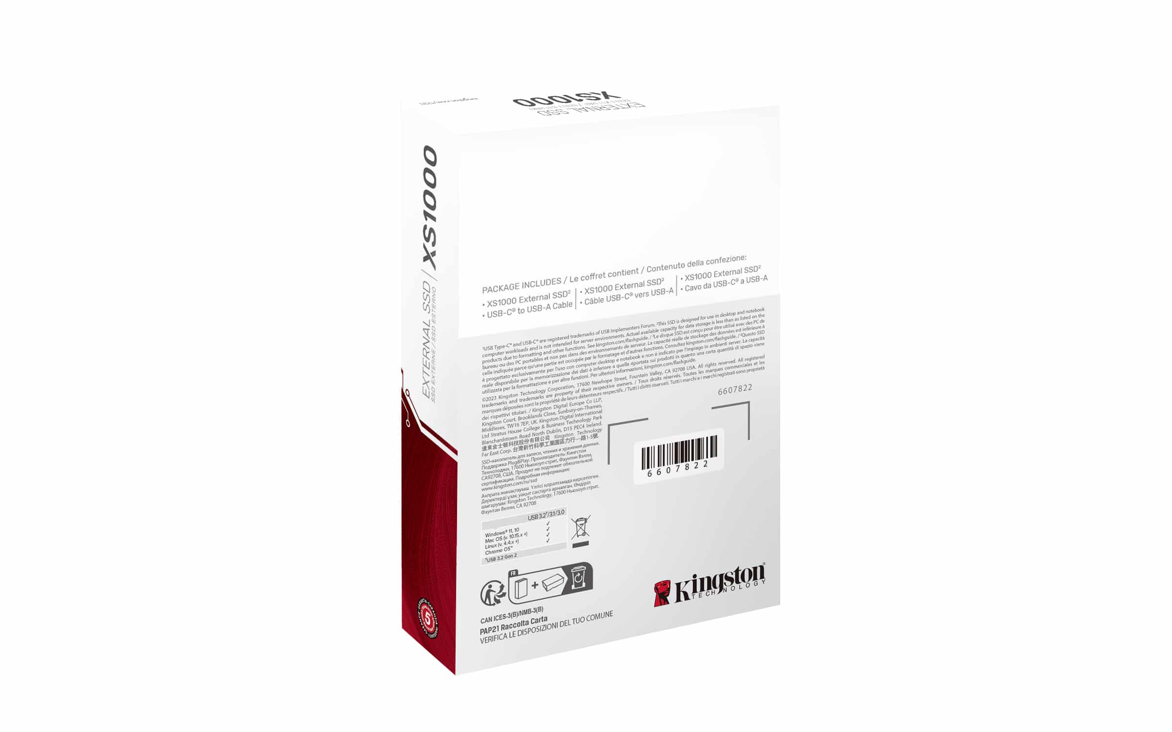 Kingston Technology 2TB XS1000 External USB 3.2 Gen 2 Draagbare Solid State Drive - Afbeelding 4
