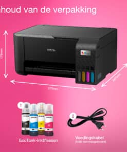Epson EcoTank ET-2864 A4 multifunctionele Wi-Fi-printer met inkttank, inclusief tot 3 jaar inkt - Afbeelding 4