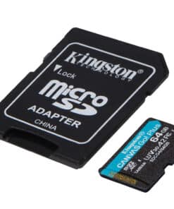 Kingston Technology 64GB microSDXC Canvas Go! Plus Gen4 200MB/s A2 U3 V30 kaart + adapter - Afbeelding 3