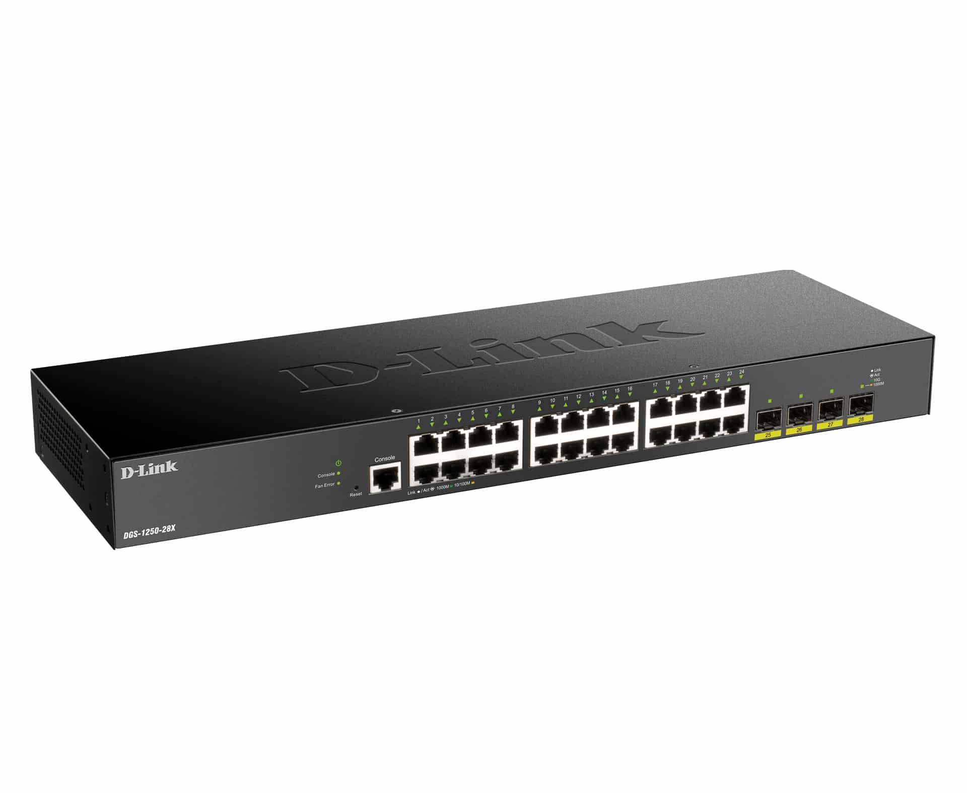 D-Link DGS-1250-28X Managed L3 Gigabit Ethernet (10/100/1000) Zwart - Afbeelding 3