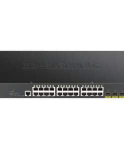 D-Link DGS-1250-28XMP Managed L3 Gigabit Ethernet (10/100/1000) Power over Ethernet (PoE) Zwart