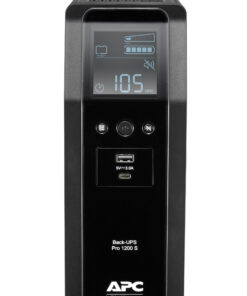 APC Back-UPS PRO BR1200SI - Noodstroomvoeding, 8x C13 uitgang, 2x USB lader (type A & C), 1200VA, USB dataport Stekkerdoos