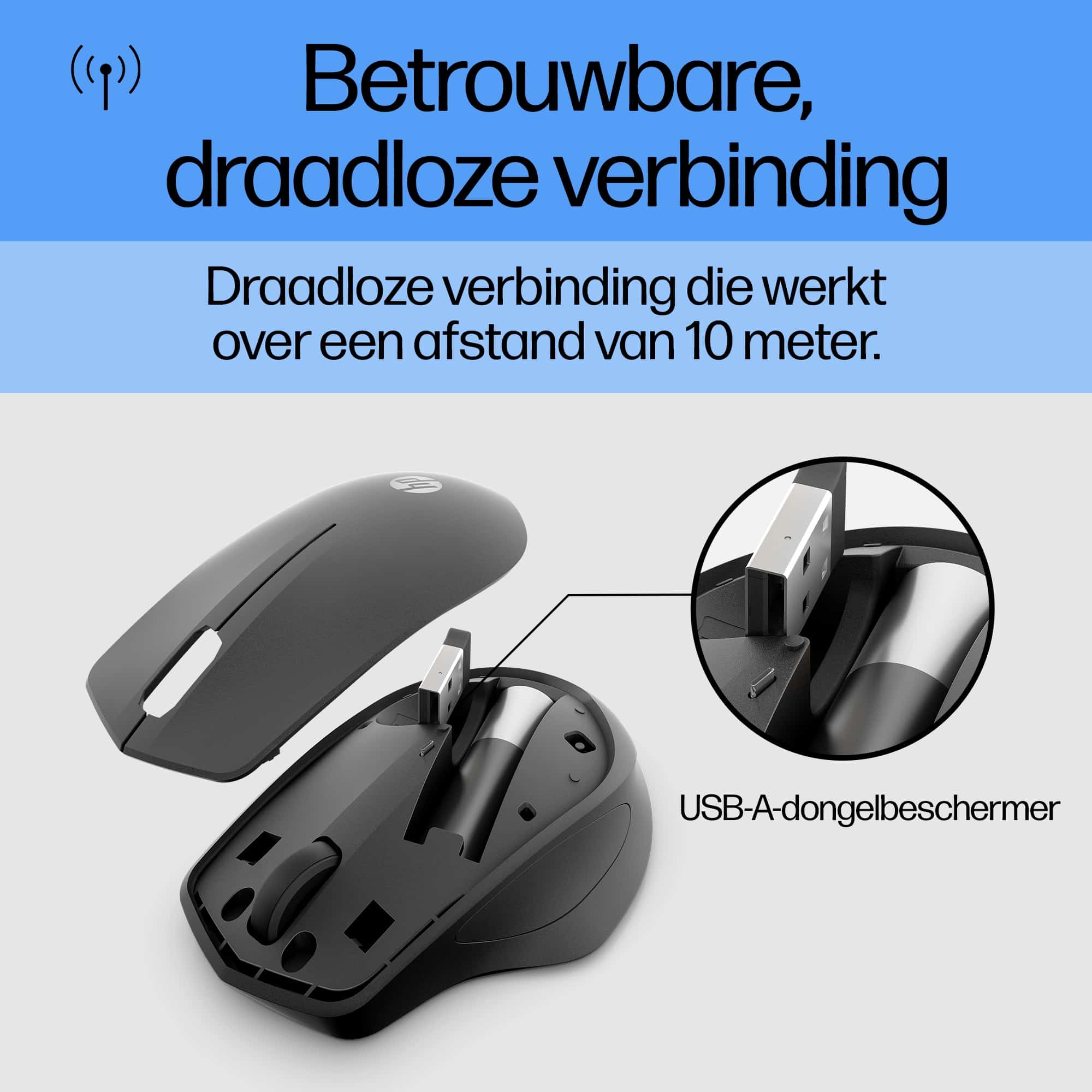 HP 280 Silent Wireless Mouse - Afbeelding 2