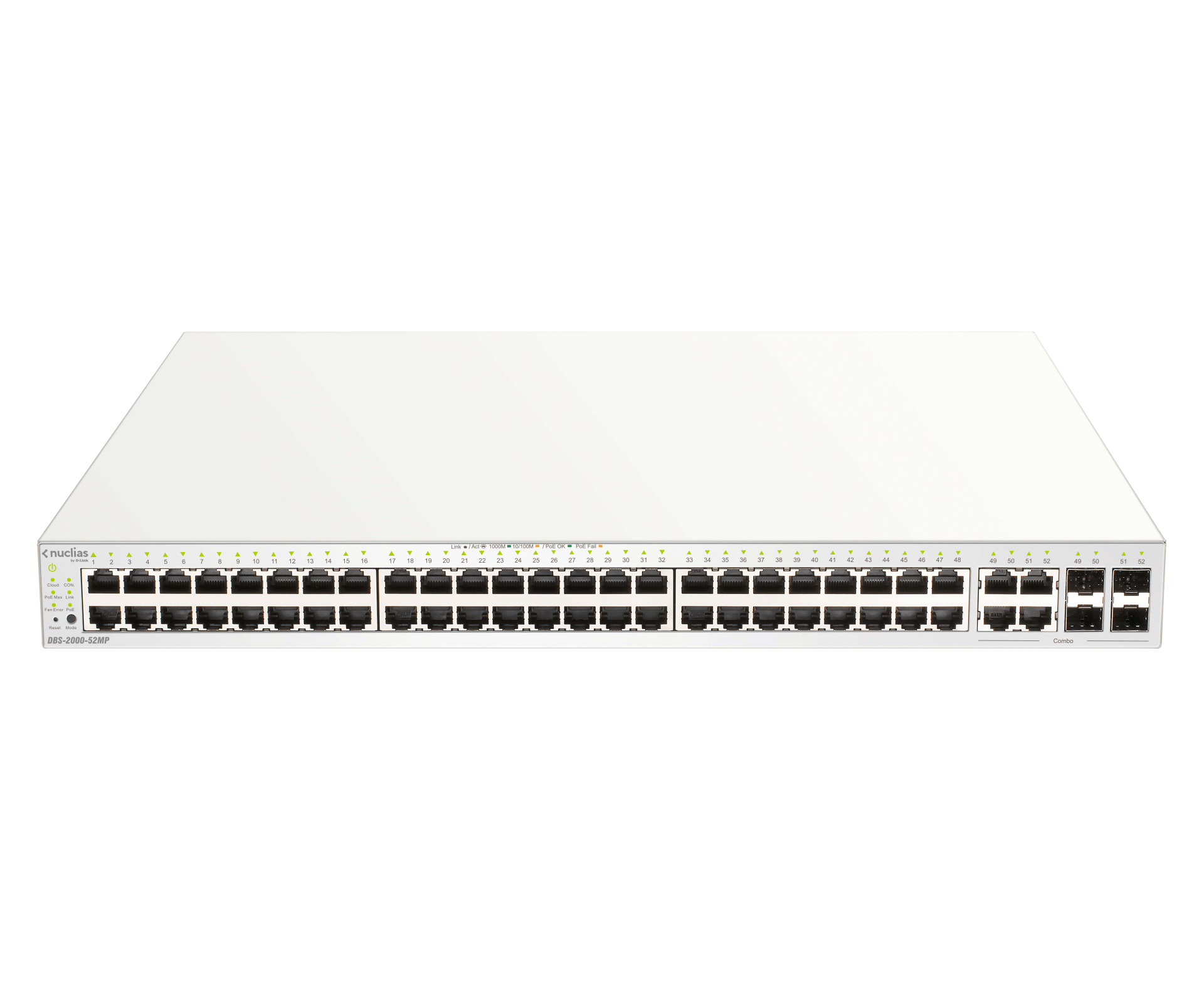 D-Link DBS-2000-52MP netwerk-switch Managed L2 Gigabit Ethernet (10/100/1000) Power over Ethernet (PoE) Grijs