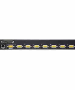 ATEN 8-Poorts PS/2-USB VGA LCD KVM over IP-Schakelaar met Ketenverbinding Poort en USB Randapparatuur Ondersteuning