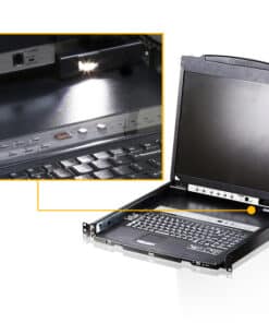 ATEN CL5808N-ATA-GG rack console 48,3 cm (19") Zwart 1U - Afbeelding 3