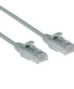 ACT Grijze 0.25 meter LSZH U/UTP CAT6 datacenter slimline patchkabel snagless met RJ45 connectoren - Afbeelding 6